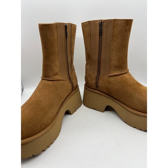 UGG Classic Twin Seam New Heights Boot Chestnut 1158313 Women's Size 10 - Picture 14 of 16
